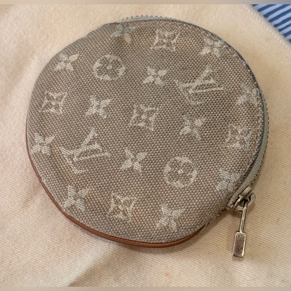Louis Vuitton Monogram Porte Monnaie Mini Lin Coin Case + box / dust bag - Picture 4 of 12